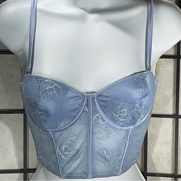 Fleur du mal ladies lace bustier top size 32DD - Picture 3 of 7